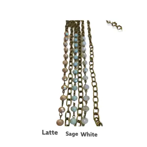 30" Bead & Leaf Necklace