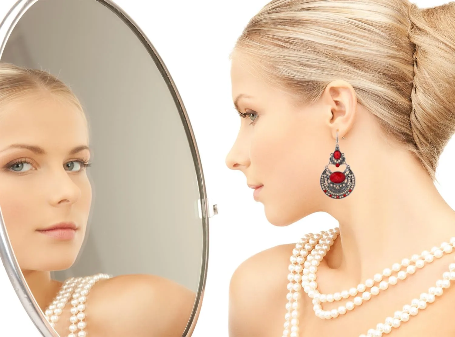Bohemian Earrings for Women Boho Vintage Ethnic Style Dangle Earrings Hippie Palace Earrings Jewelry