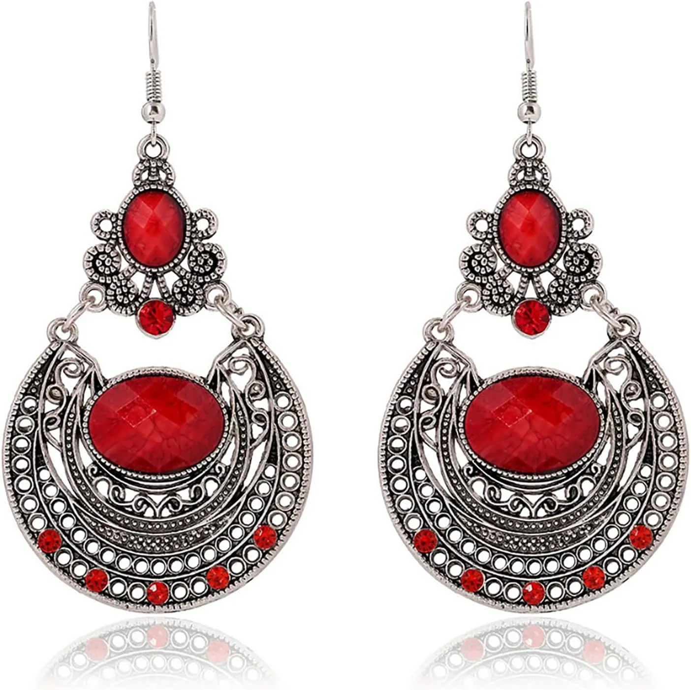 Bohemian Earrings for Women Boho Vintage Ethnic Style Dangle Earrings Hippie Palace Earrings Jewelry
