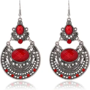 Bohemian Earrings for Women Boho Vintage Ethnic Style Dangle Earrings Hippie Palace Earrings Jewelry