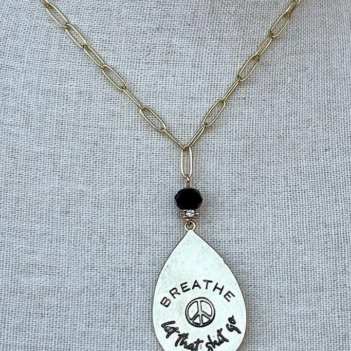 Breathe Necklace In Gold