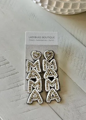 The MAMA Beaded Drop Earring