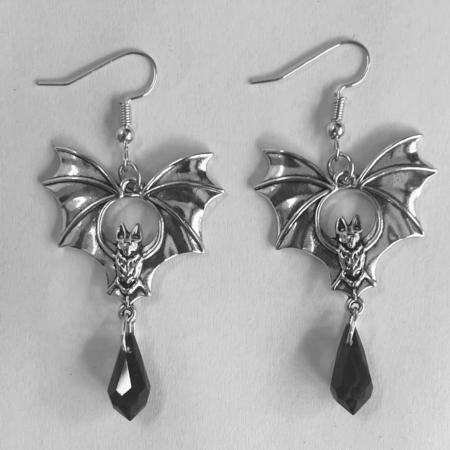 Vintage Witch Vampire Bat Spider Snake Sword Earrings - Goth Punk Halloween Costume Accessories