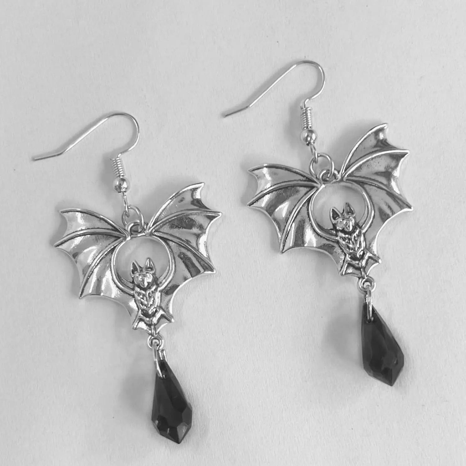 Vintage Witch Vampire Bat Spider Snake Sword Earrings - Goth Punk Halloween Costume Accessories