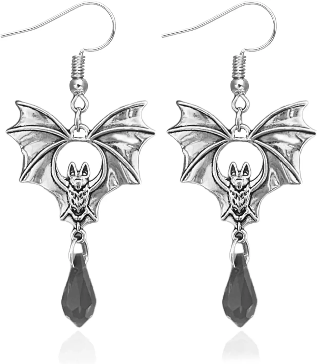 Vintage Witch Vampire Bat Spider Snake Sword Earrings - Goth Punk Halloween Costume Accessories