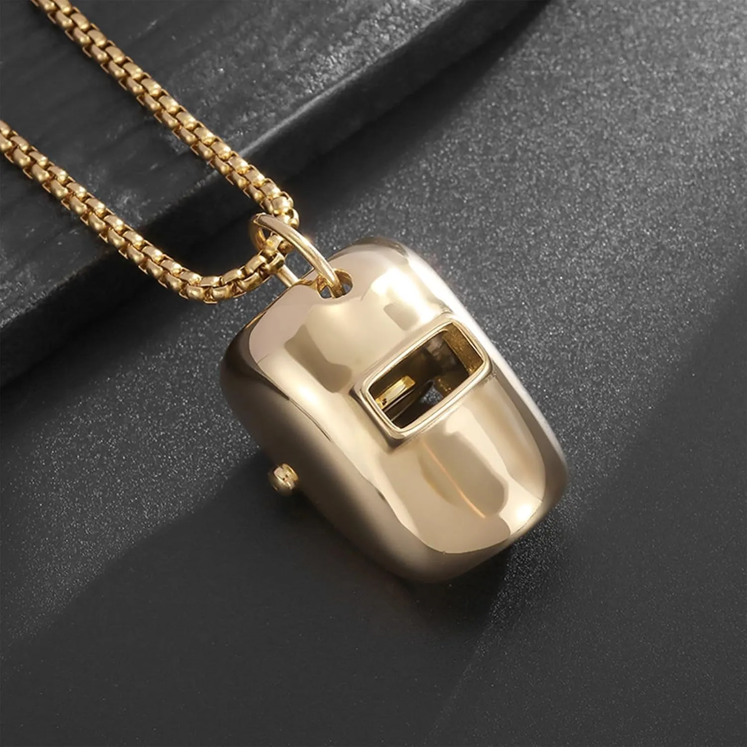 Welder Mask Pendant Necklace,Hiphop Classic Western Welding Accessories Gifts for Welders Welding Keychain Mask,for Men Women Artisan Fashion Jewelry Charm