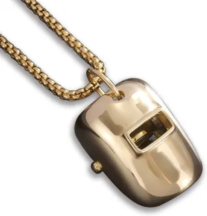 Welder Mask Pendant Necklace,Hiphop Classic Western Welding Accessories Gifts for Welders Welding Keychain Mask,for Men Women Artisan Fashion Jewelry Charm